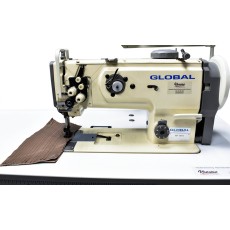Global WF 1516 (8 mm) Twin Needle Walking Foot Needle Feed Sewing Machine 